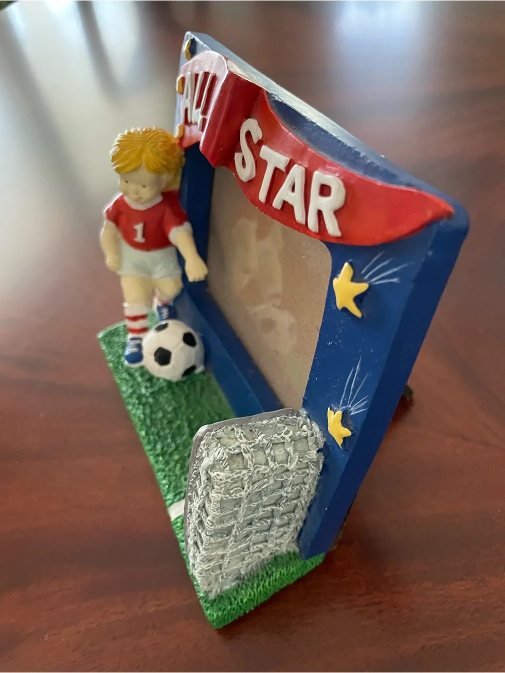 All Star Soccer Photo Frame - Blue, Red, Green